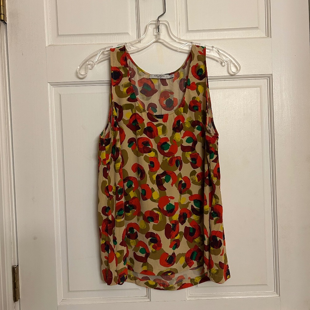 MM Lafleur Vicky tank | multicolor | size L | washable silk